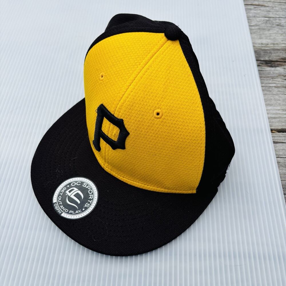 Pittsburgh Pirates Black Yellow Adjustable Baseball Hat Cap‎ OSFM OC Sports